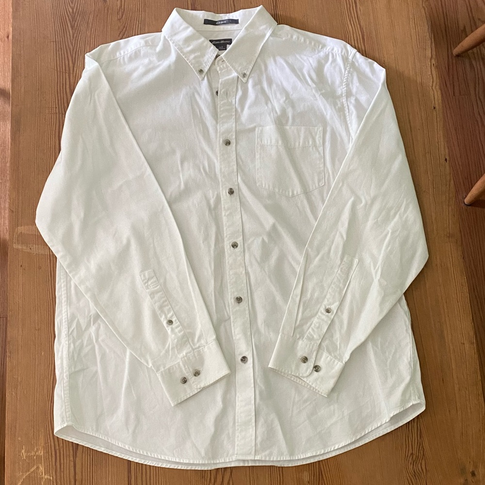 Eddie Bauer men’s dress shirt, size Large.